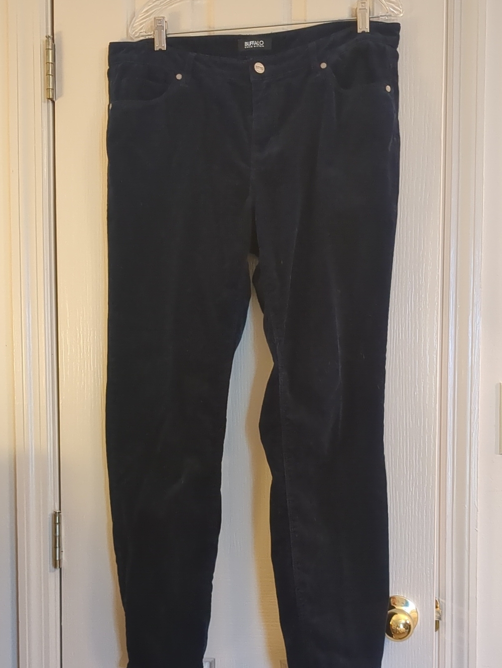 Buffalo David Bitton Women's Navy Corduroy Skinny Jeans
